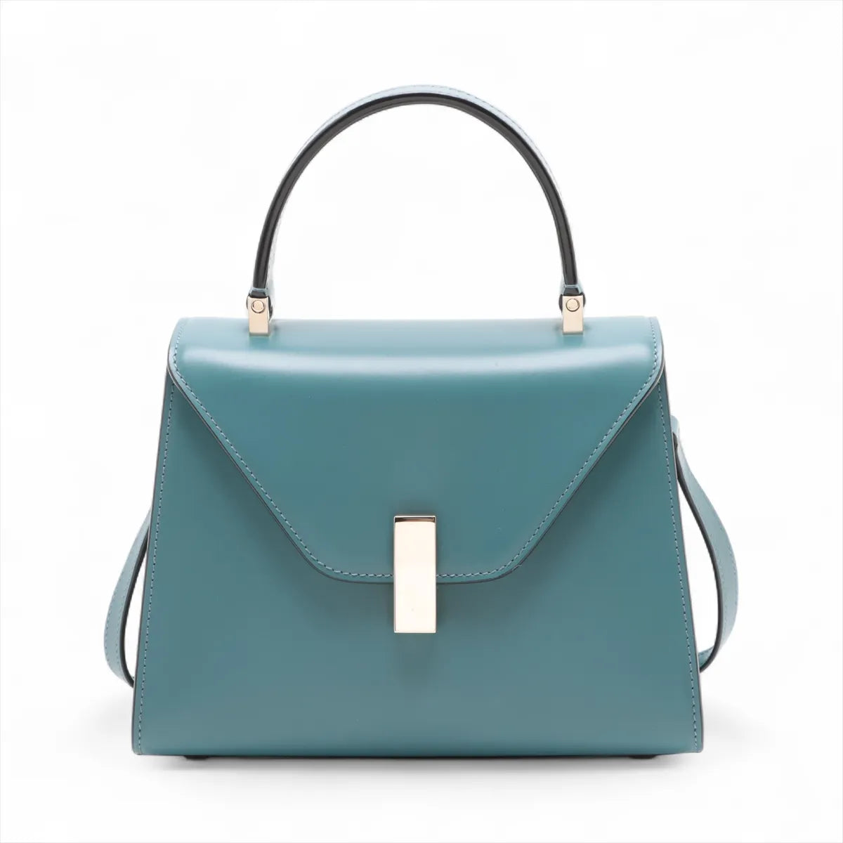 Valextra Iside Top Handle Mini Bag Blue