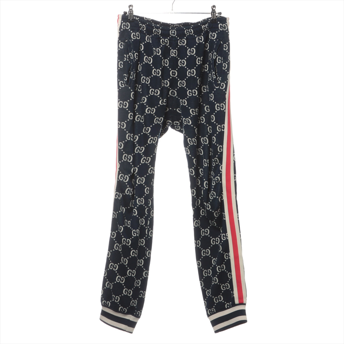 Gucci GG Jacquard Jogging Track Pants Navy Blue Redo Luxury