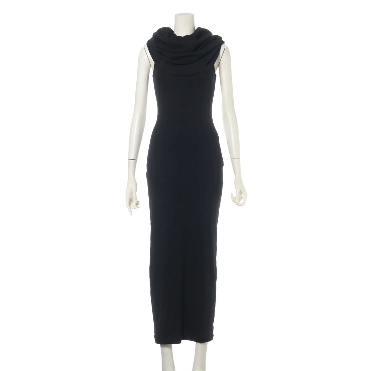 Loewe Cotton Bodycon Long Dress Black