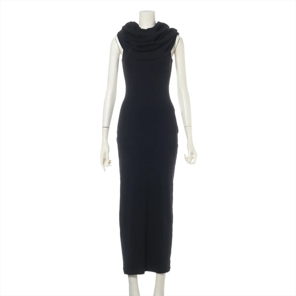 Loewe Cotton Bodycon Long Dress Black
