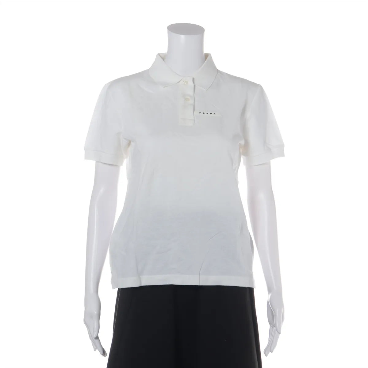 Prada Cotton Polo Shirt White — product photo 1