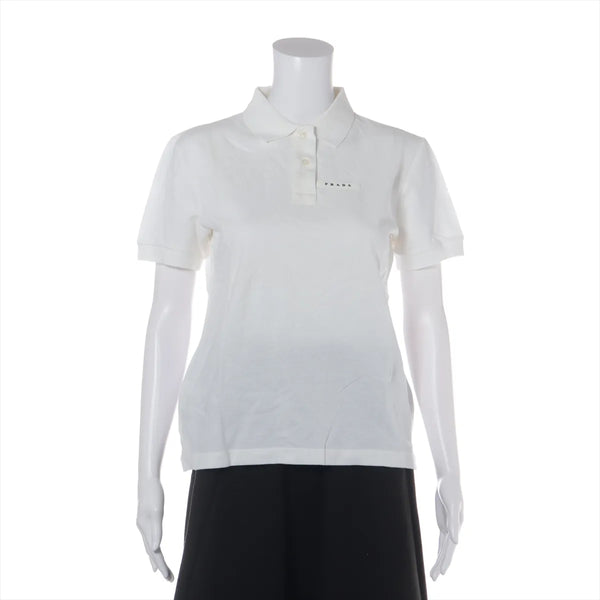 Prada Cotton Polo Shirt White