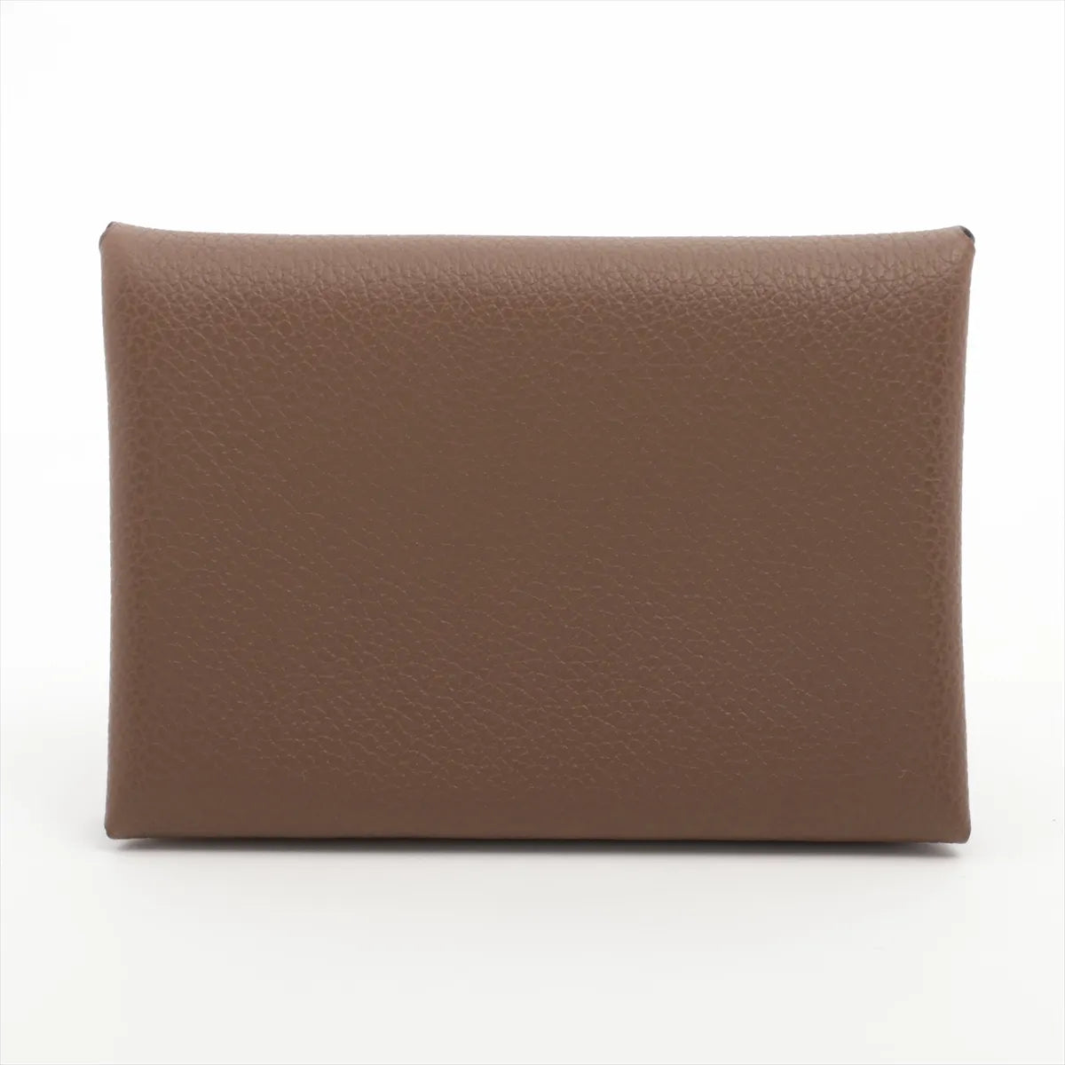 Hermès Calvi Duo Evercolor Card Holder Brown