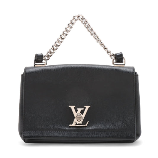 Louis Vuitton LV Logo Lockme II BB Shoulder Bag Black