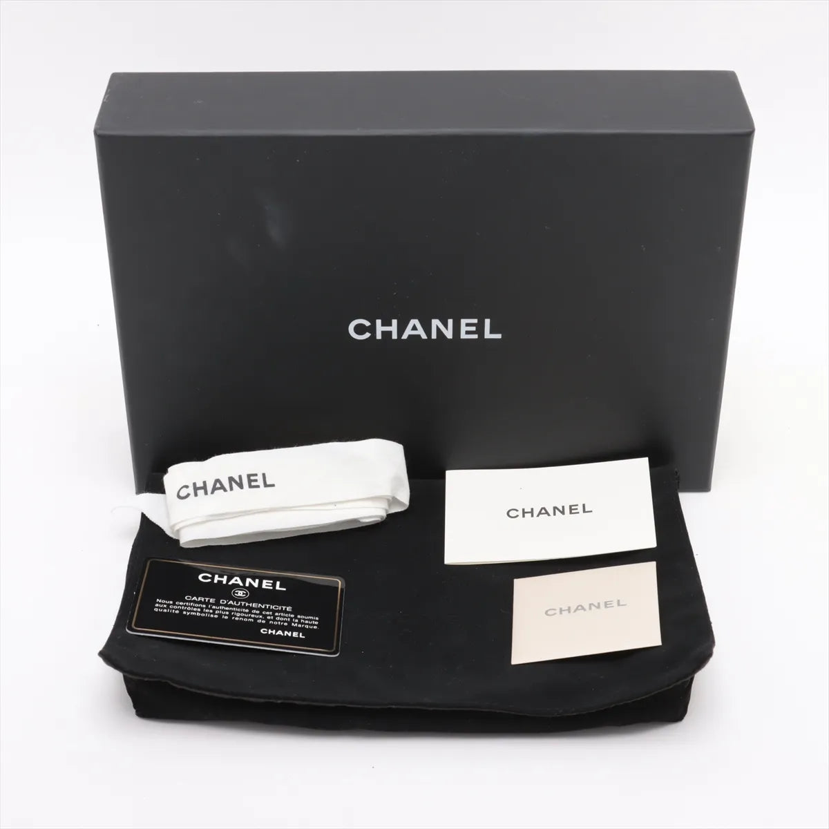 Chanel CC Logo Matelasse Caviar Skin Chain Wallet Red