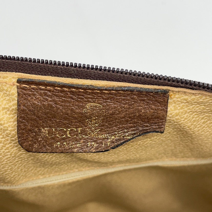 Gucci GG Supreme Leather Brown Two-Way Bag