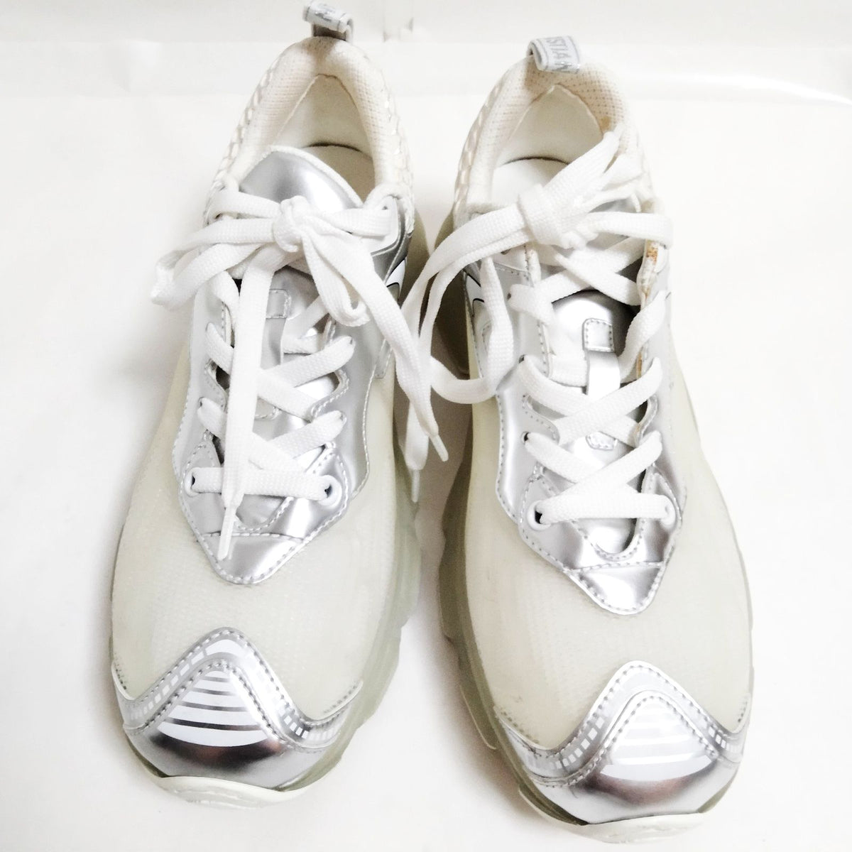 Christian Dior white and silver mesh sneakers, EU 38.5 — detail 1