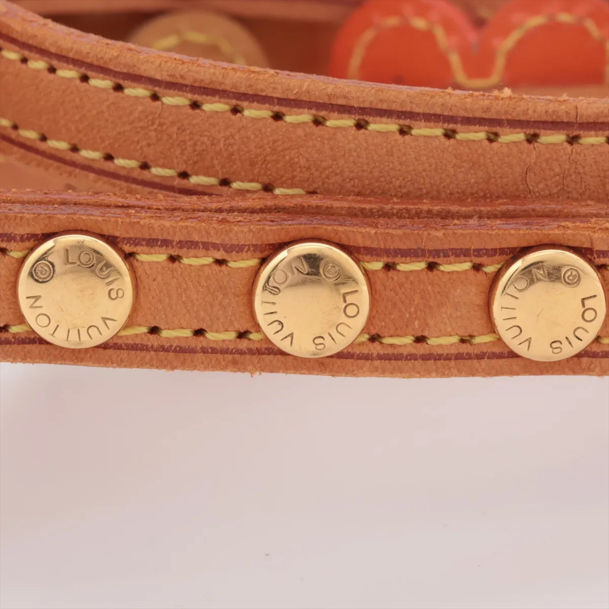 Louis Vuitton Lexington Vernis Leather Flower Double Wrap Bracelet