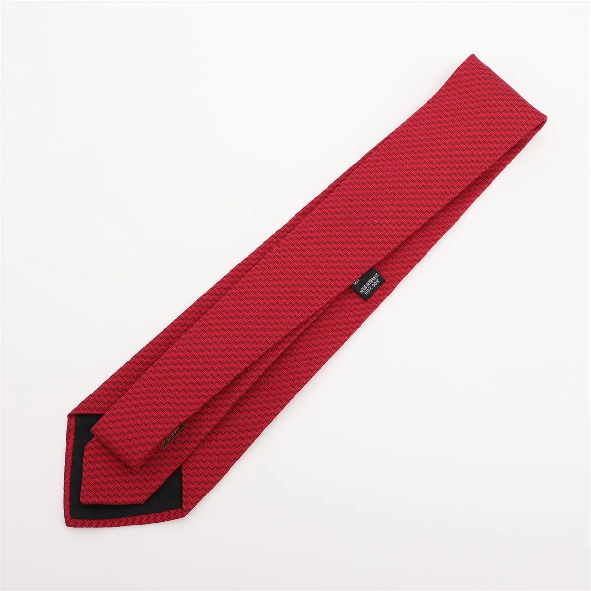 Hermès Zigzag Necktie Silk Red