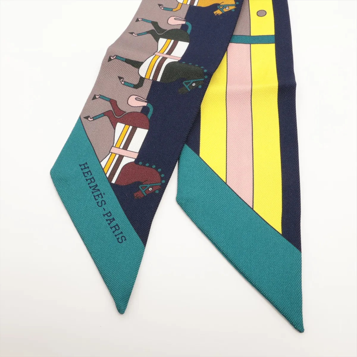 Hermes Twilly Rocabar Silk Navy Blue — product photo 2