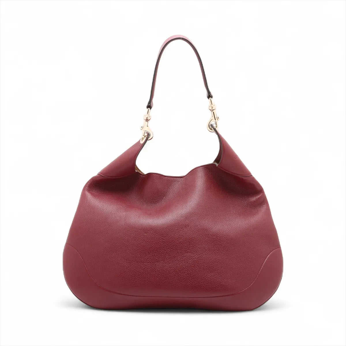 Gucci Leather Hobo Two-Way Shoulder Bag Bordeaux