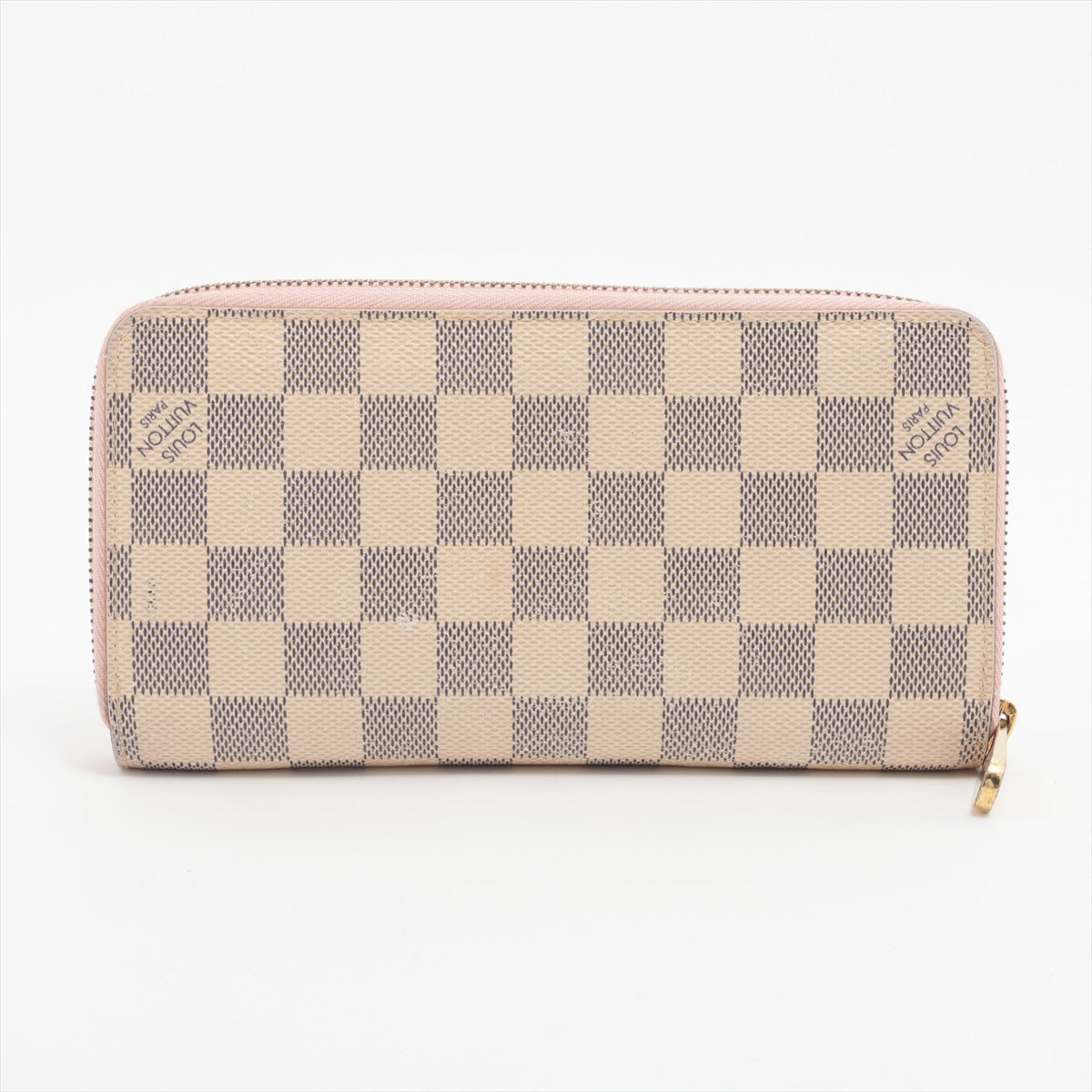 Louis Vuitton Damier Azur Zippy Wallet Rose Ballerine