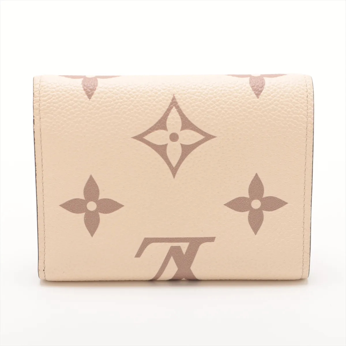 Louis Vuitton Bicolor Giant Monogram Empreinte Victorine Wallet Beige x Bois Rose