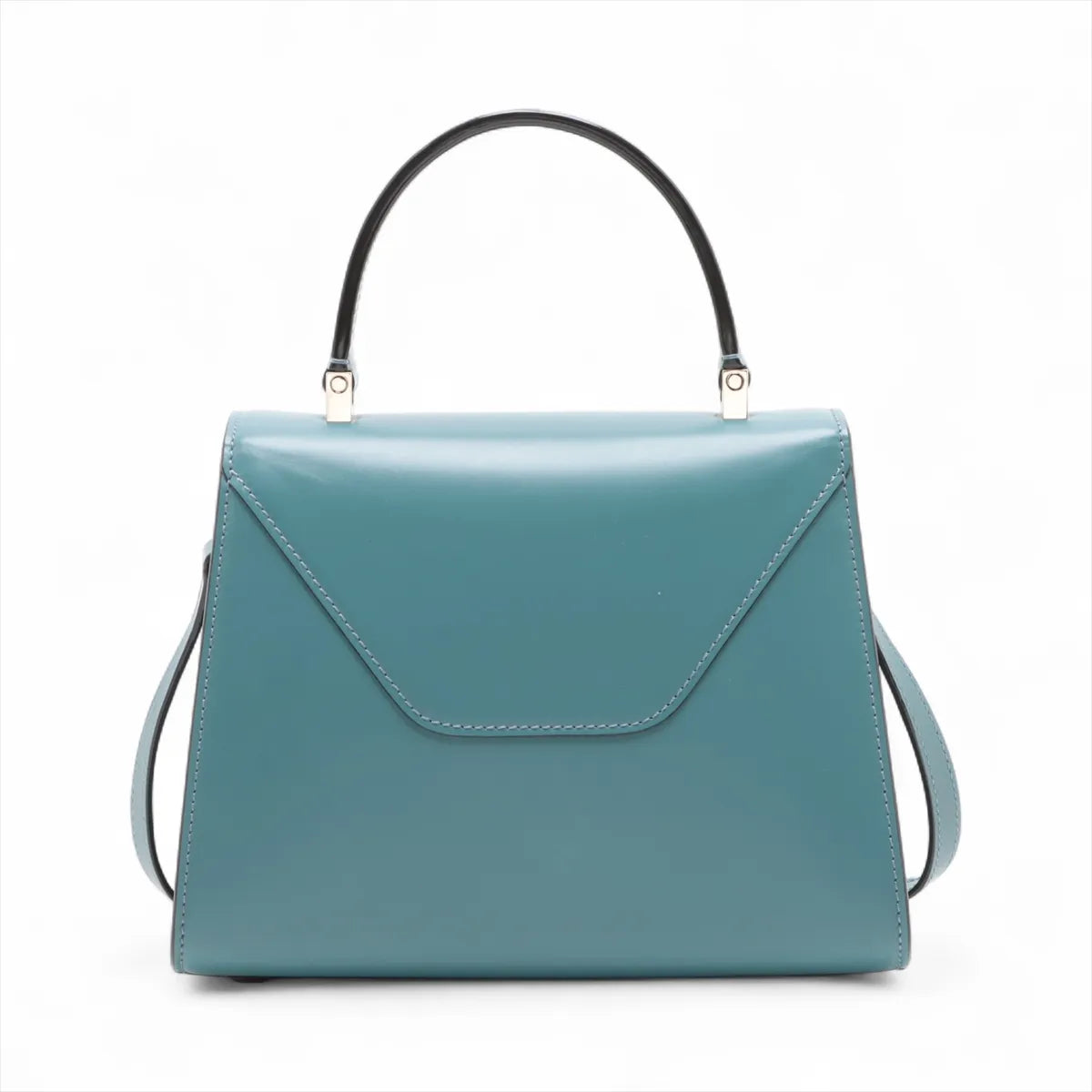 Valextra Iside Top Handle Mini Bag Blue