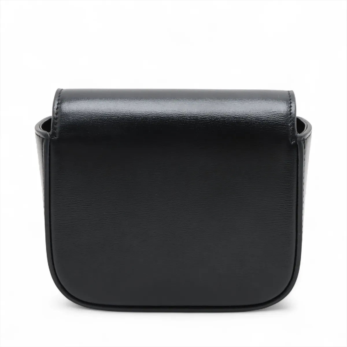 Celine Triomphe Mini Claude Leather Shoulder Bag Black