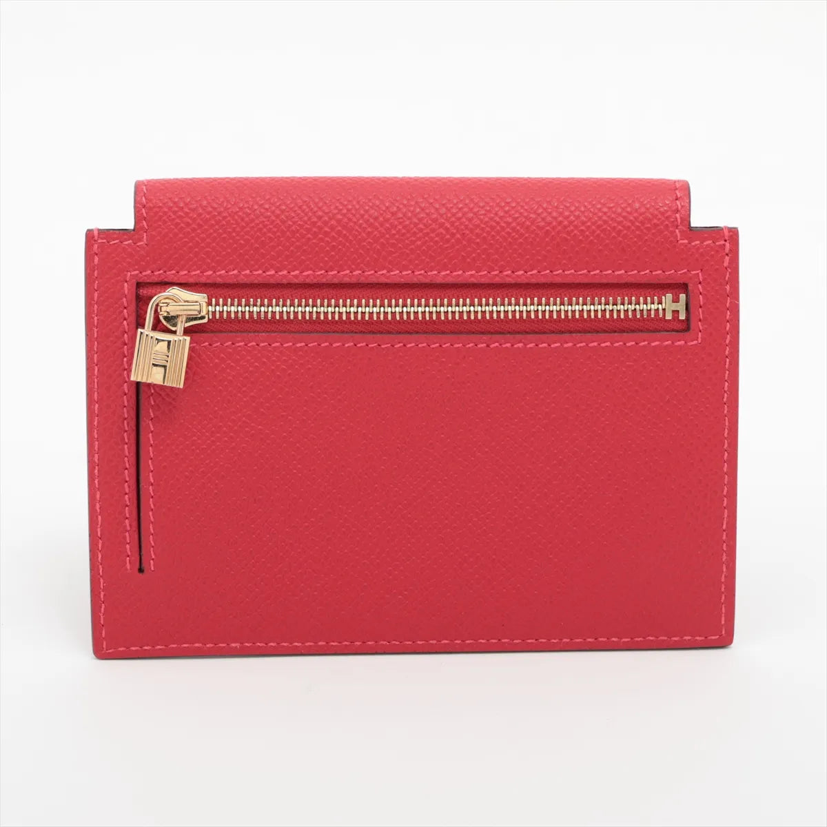 Hermès Kelly Pocket Compact Veau Epsom Coin Purse Red