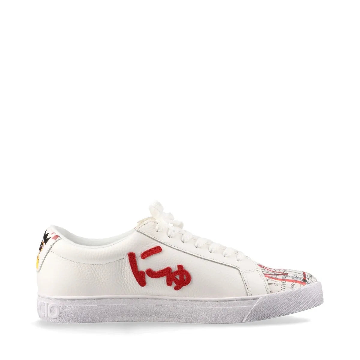 Sangacio x Basquiat Leather Sneaker White Limited Edition