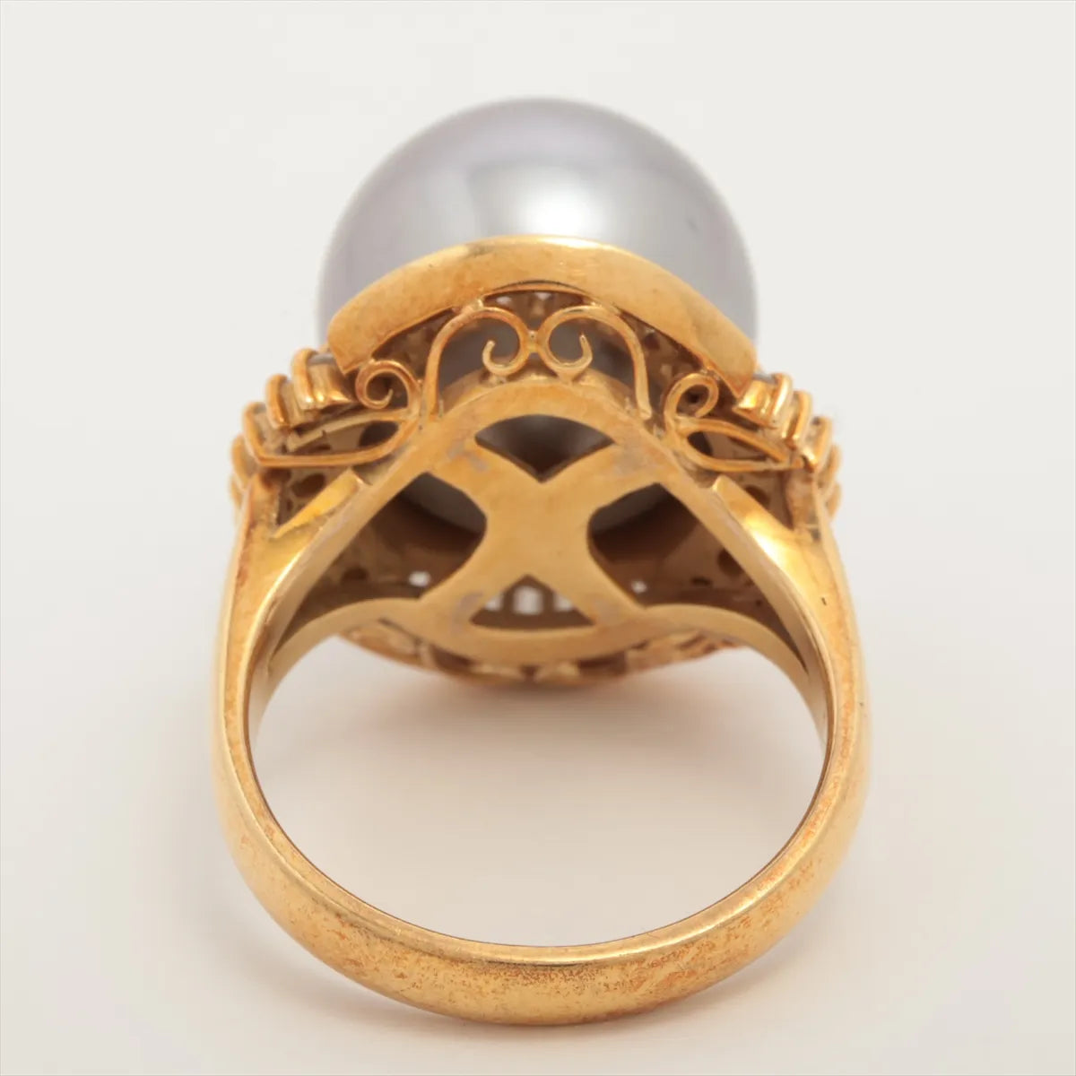 #1 Buy Second Hand Pearl Diamond Ring Yellow Gold