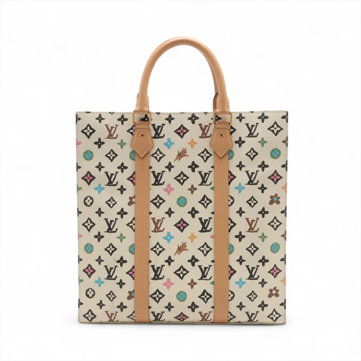 Louis Vuitton Monogram Multicolor Sac Plat Beige