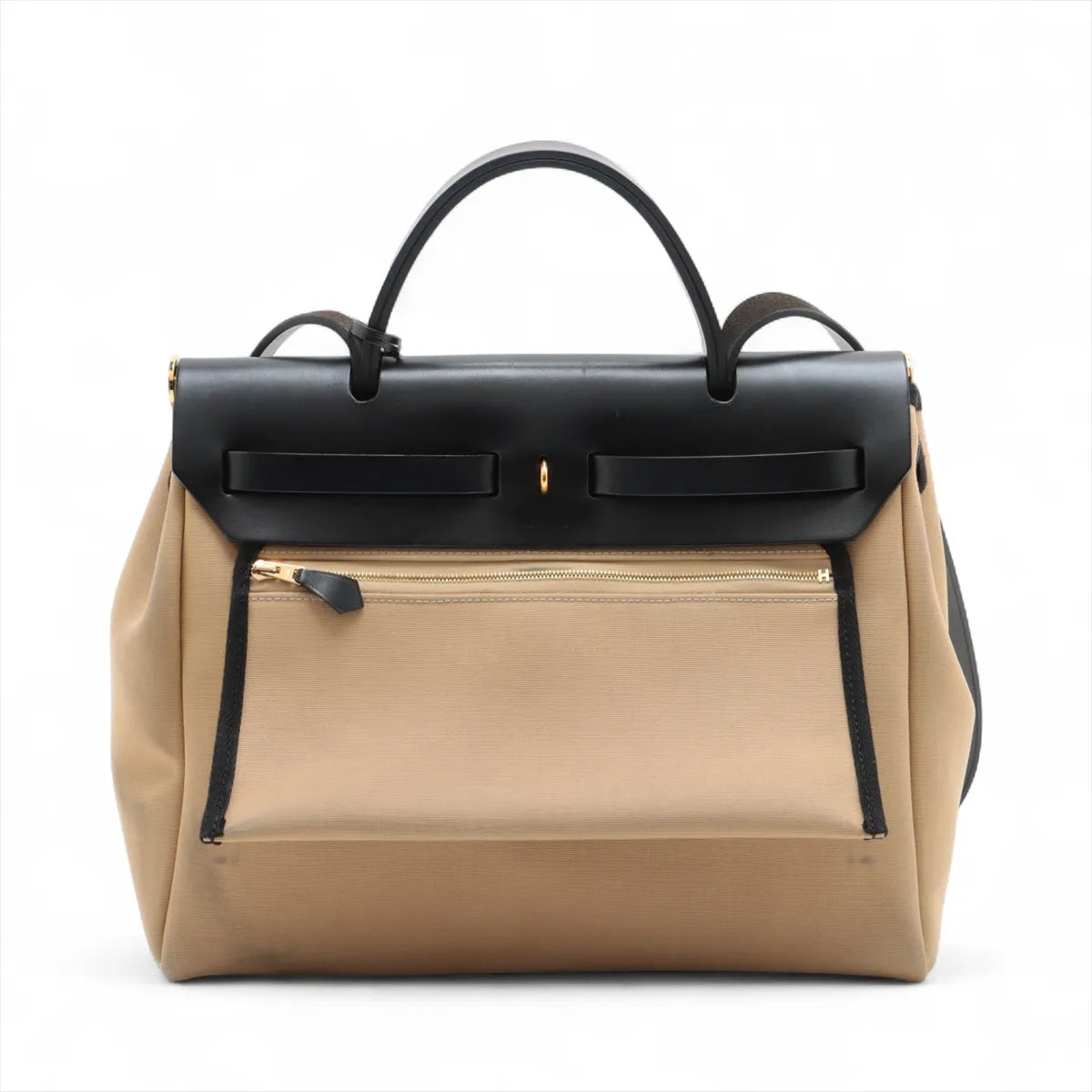 Hermès Herbag Zip PM Beige x Black