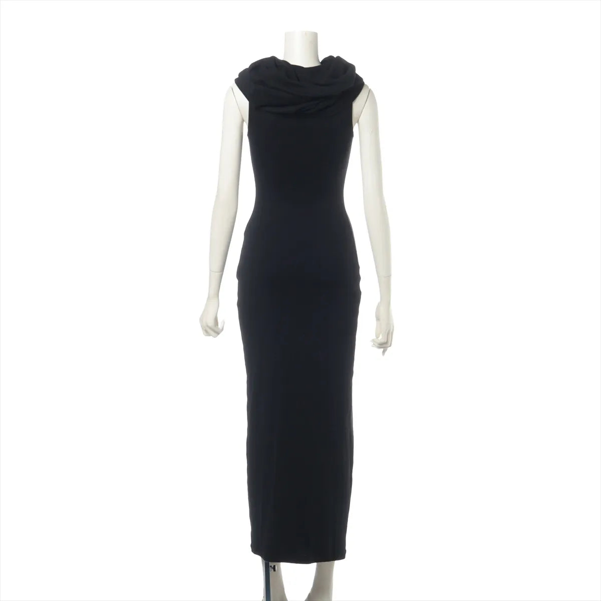 Loewe Cotton Bodycon Long Dress Black