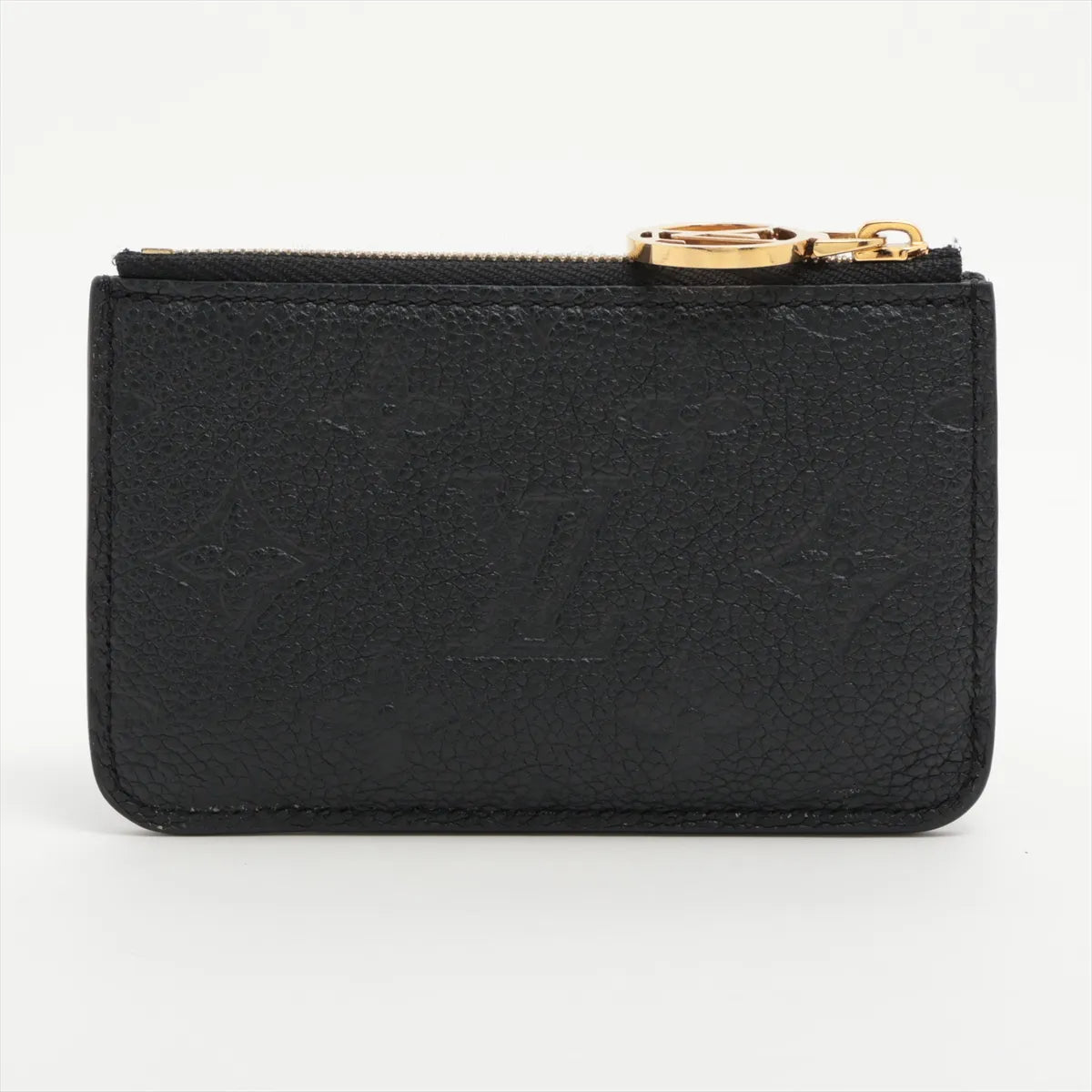 Louis Vuitton Monogram Empreinte Romy Coin Card Holder Black