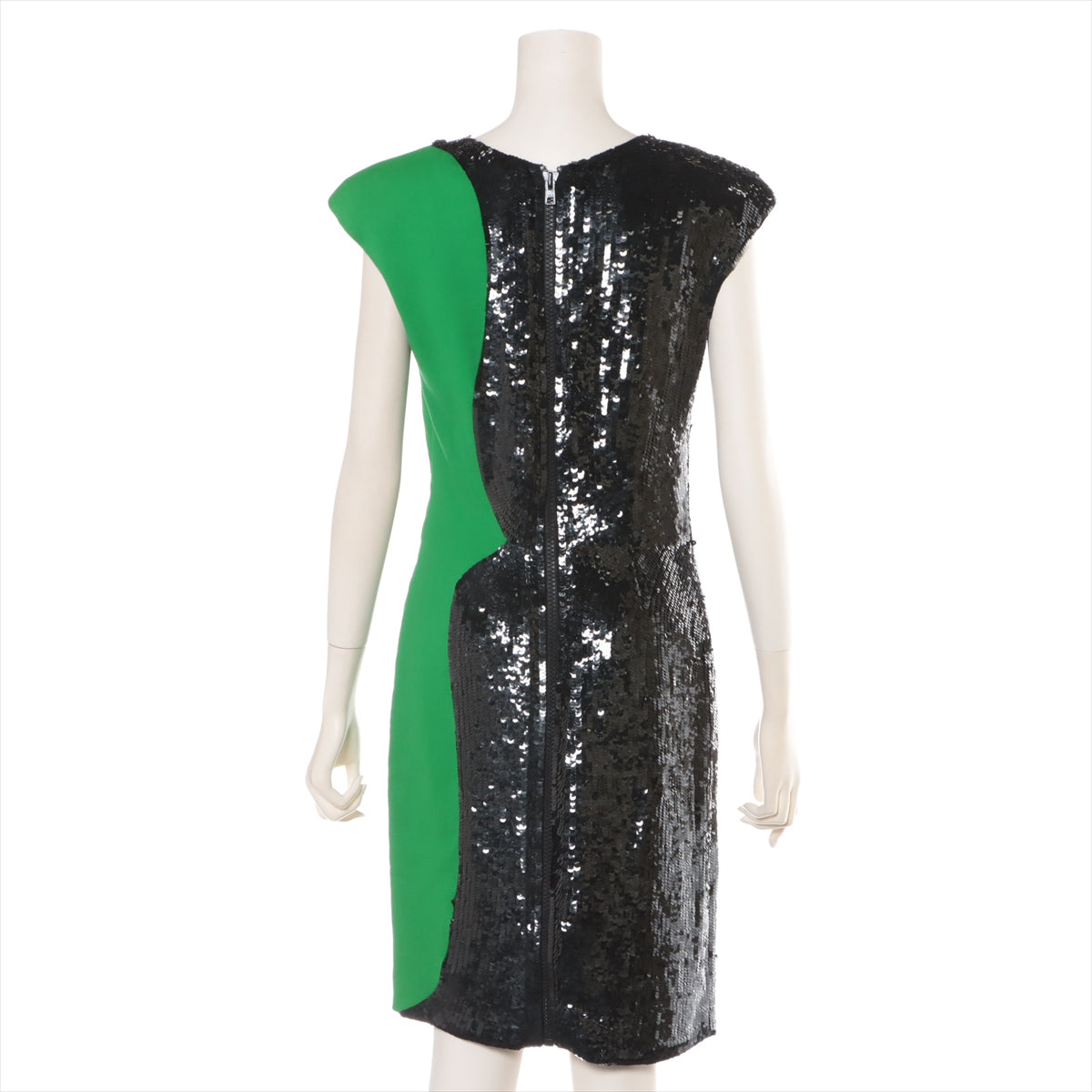 Top rated Emilio Pucci Sequins Rayon Dress Black x Green