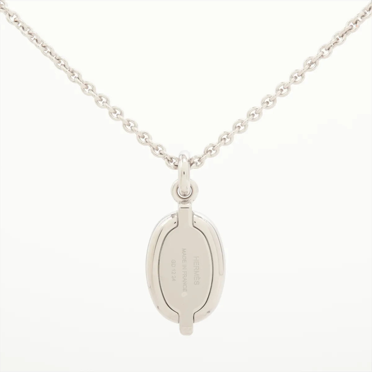 Hermès Mini Maillon PM Pendant Necklace Ivory