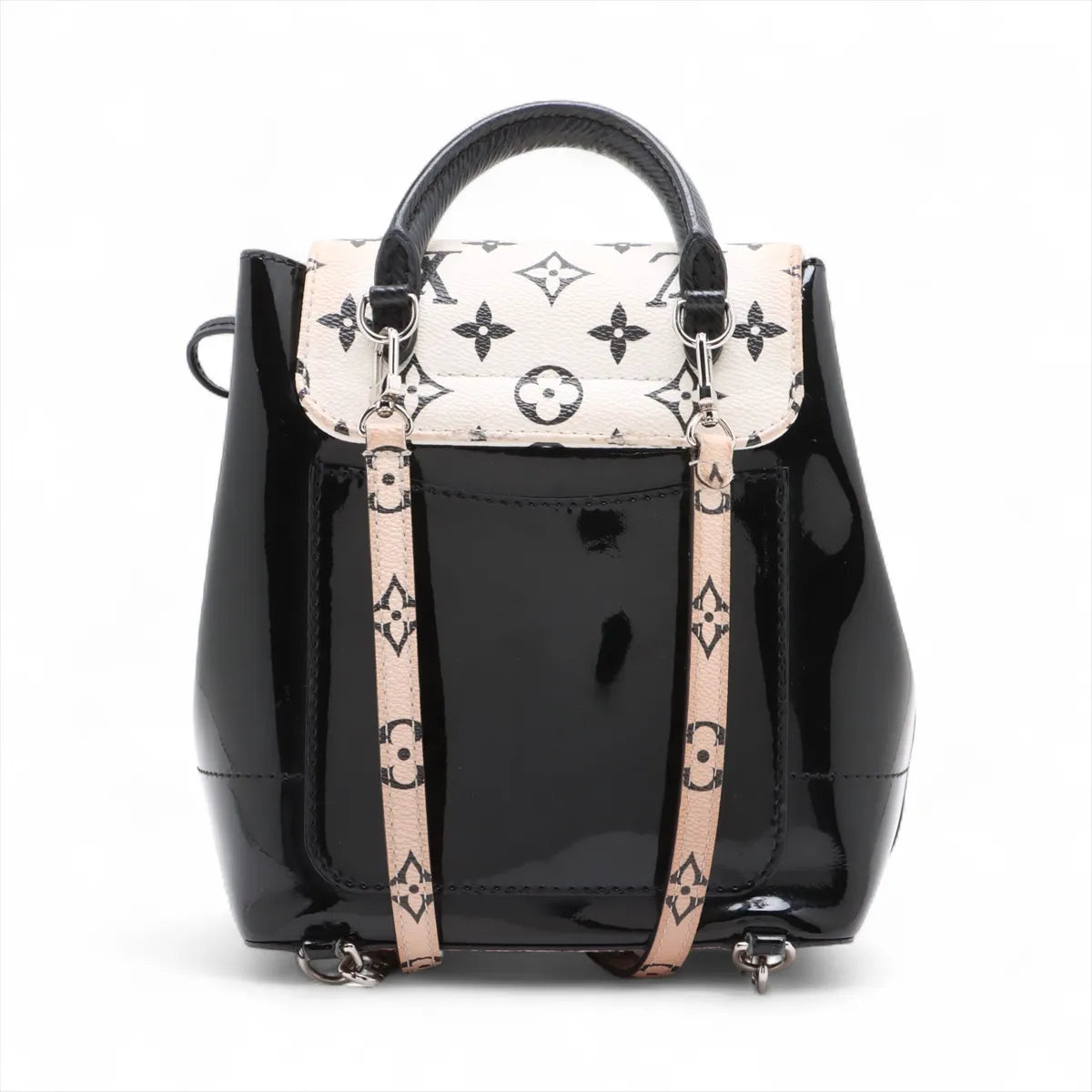 Louis Vuitton Vernis x Monogram Hot Springs Mini Backpack Black