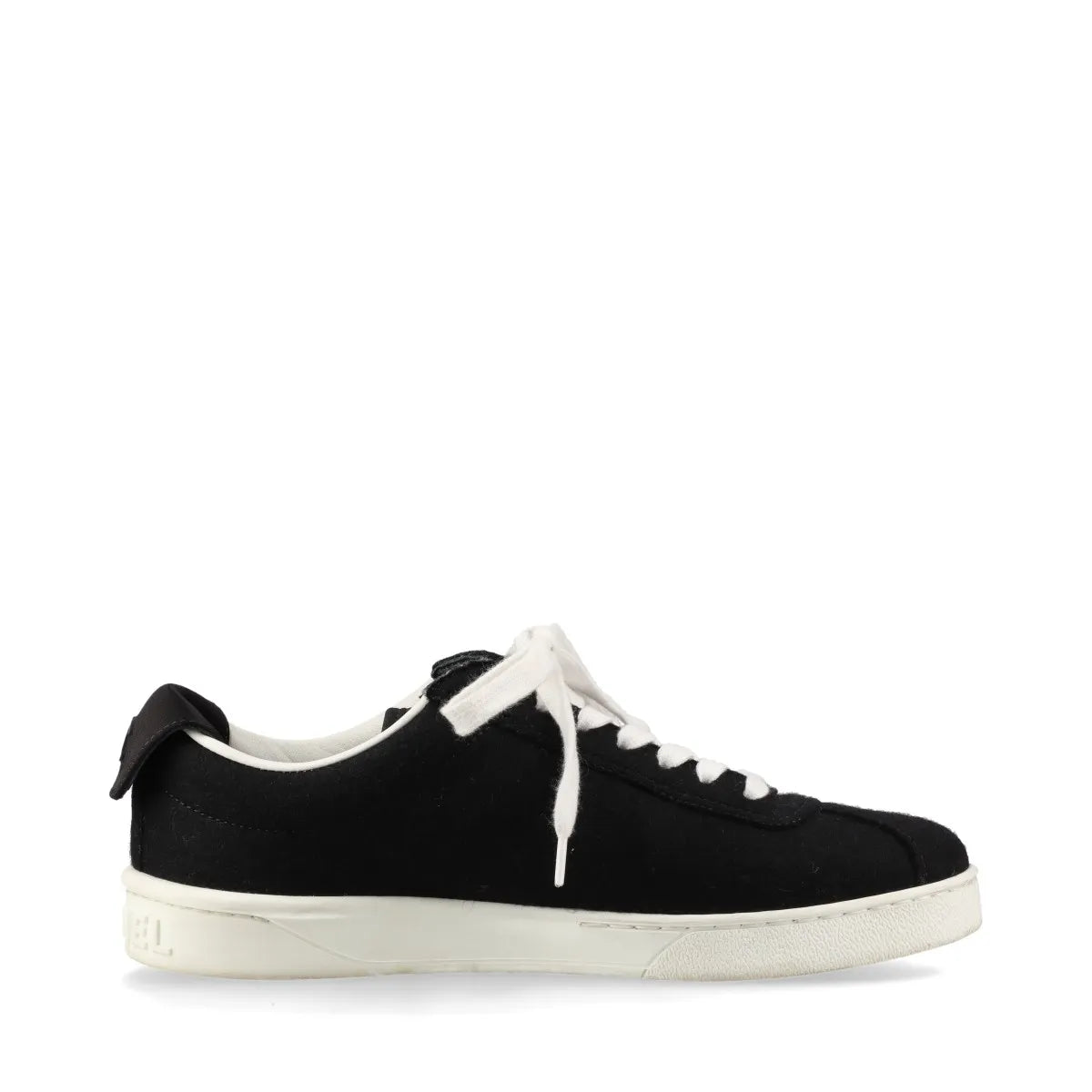 Chanel CC Logo Satin Sneakers Black