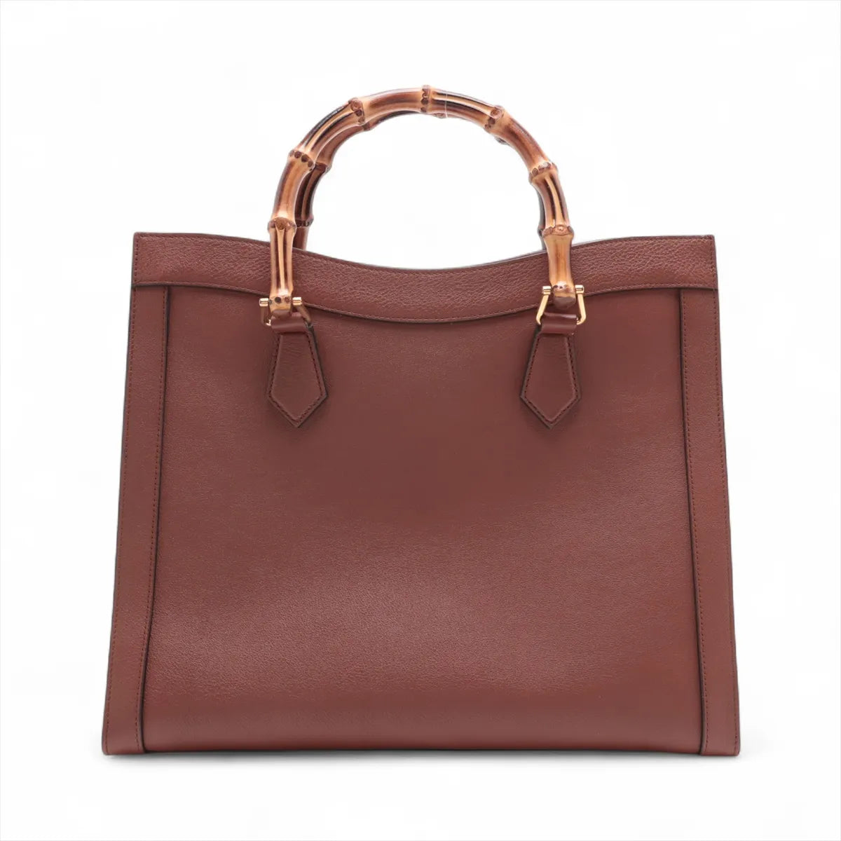 Gucci Bamboo Diana Leather Two-Way Handbag Brown