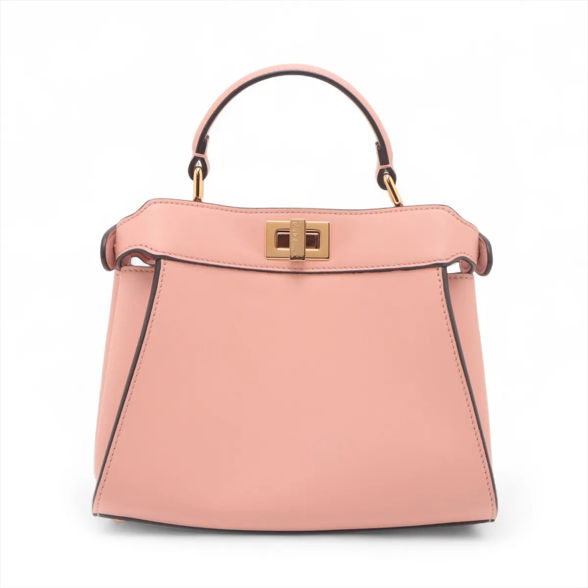 Fendi Mini Peekaboo ISeeU Leather Two-Way Handbag Pink
