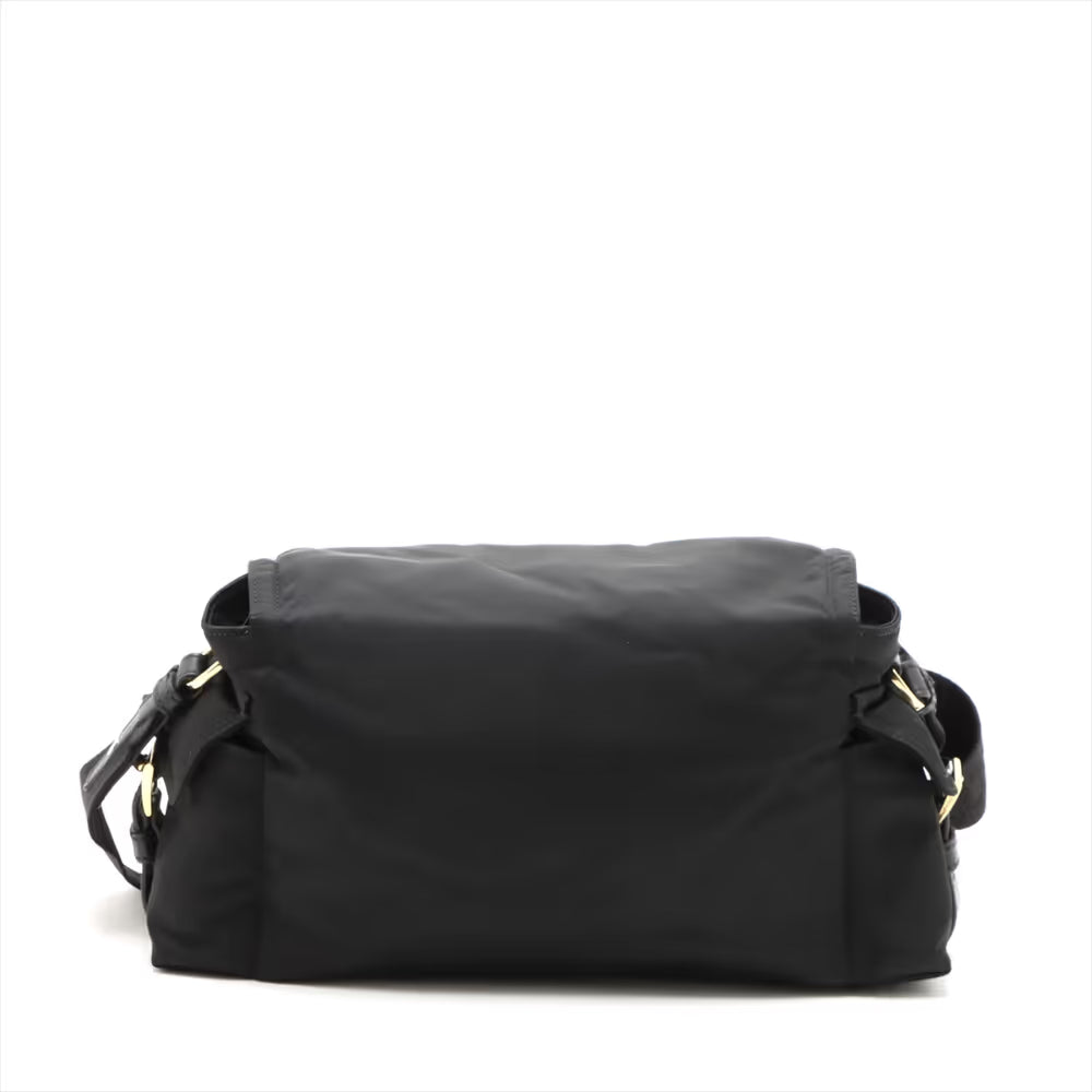 Prada Tessuto Explorer Medium Nylon Leather Two-Way Shoulder Bag Black — product photo 2