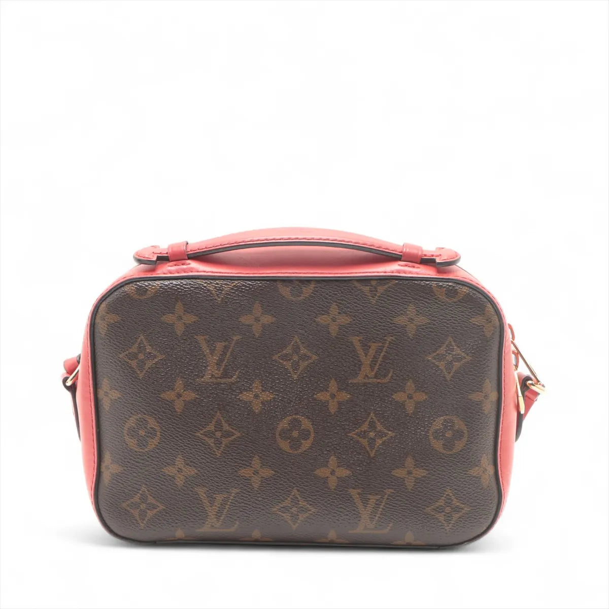 Louis Vuitton Monogram Saintonge Brown x Red