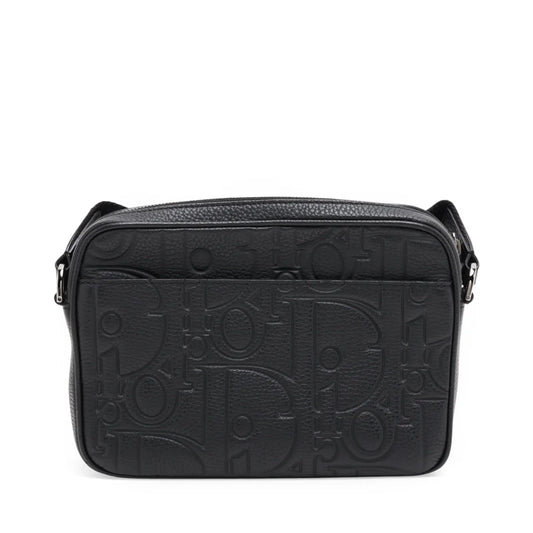 Dior Gravity Rider Zipped Messenger Bag Black