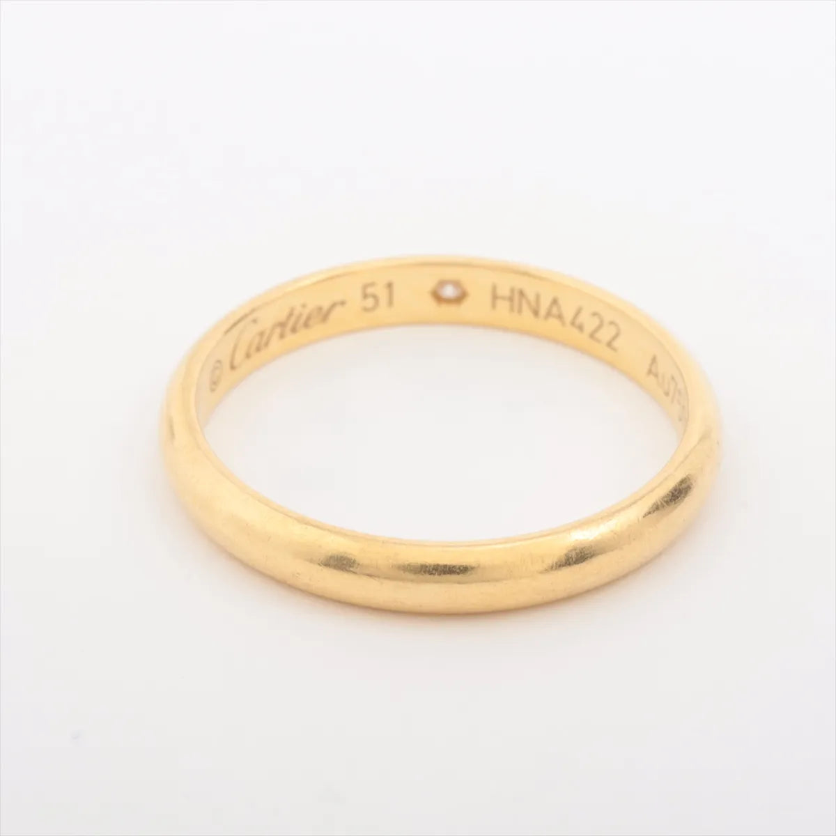 Cartier 1895 Diamond Wedding Ring Yellow Gold
