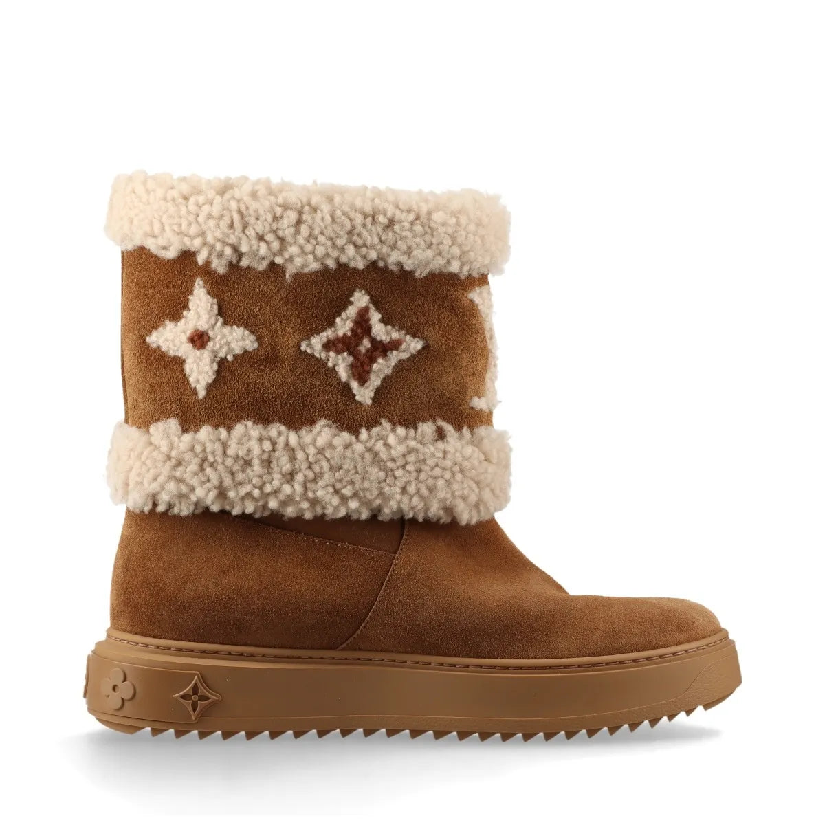 Louis Vuitton Snowdrop Suede Ankle Boot Brown