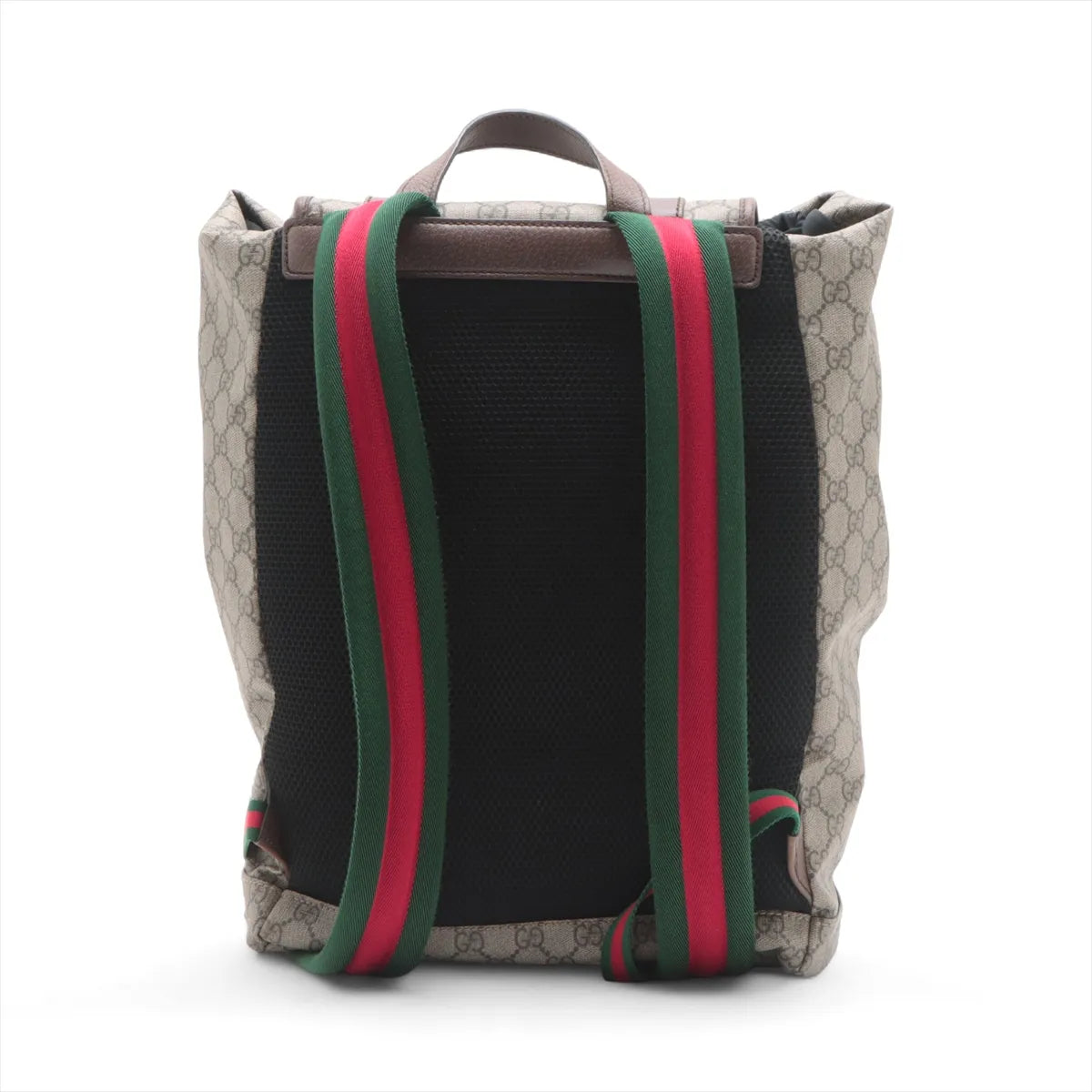 Gucci GG Supreme Cat Head Drawstring Backpack Ebony x Beige