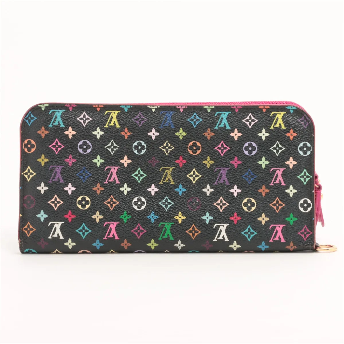 Louis Vuitton Monogram Insolite Long Wallet Multicolor x Fuschia