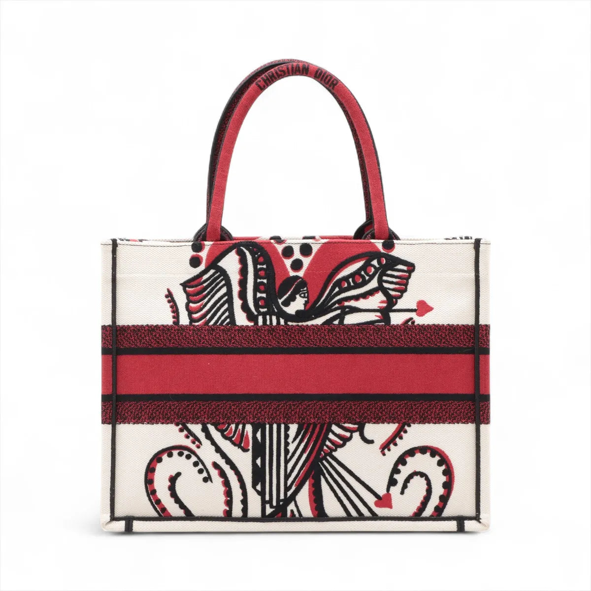 Christian Dior Embroidered Cupidon Medium Book Tote Bag