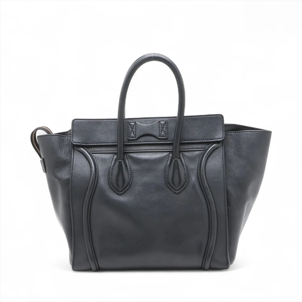 Celine Luggage Mini Shopper Leather Handbag Black