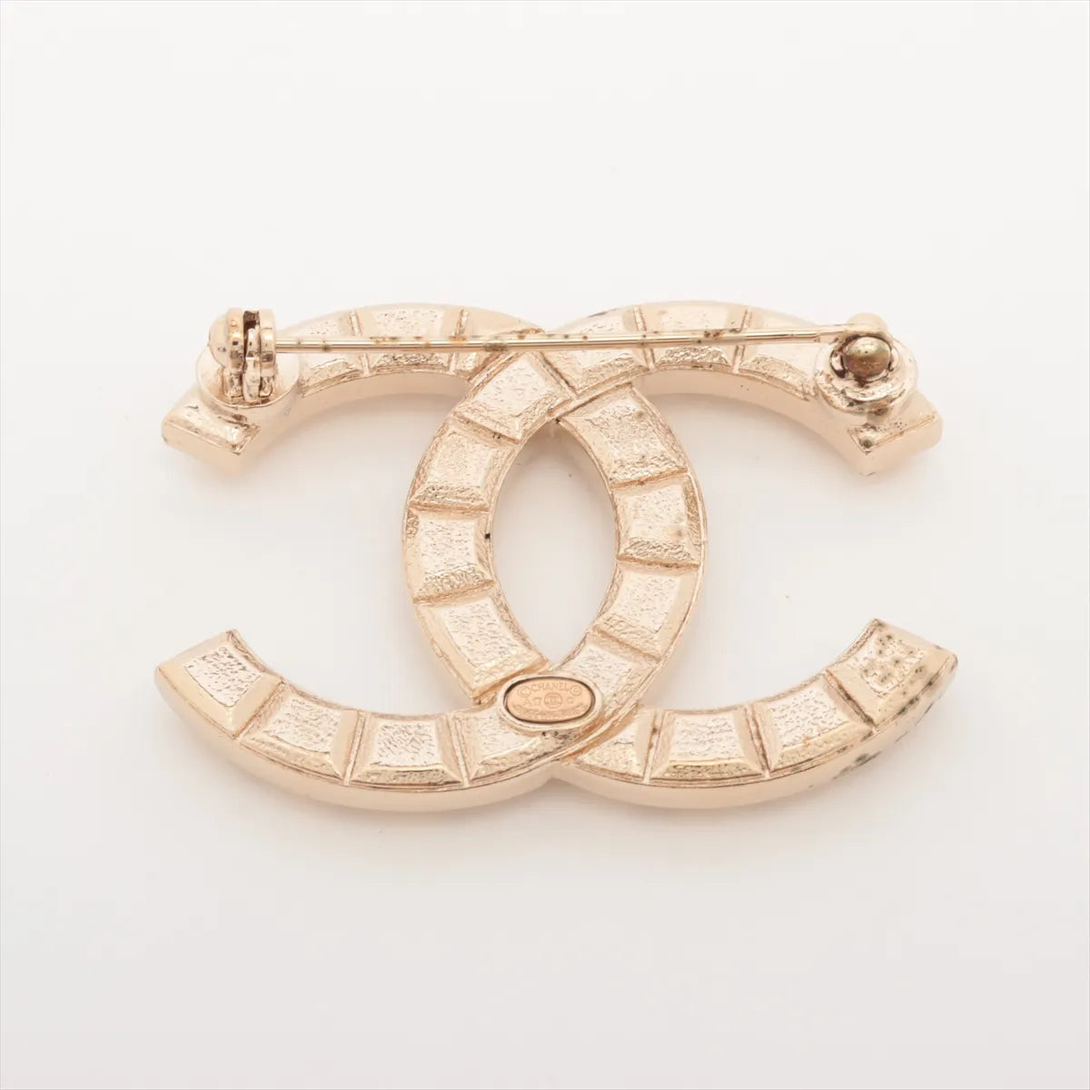 Chanel CC Logo Rock Stud-cut Brooch