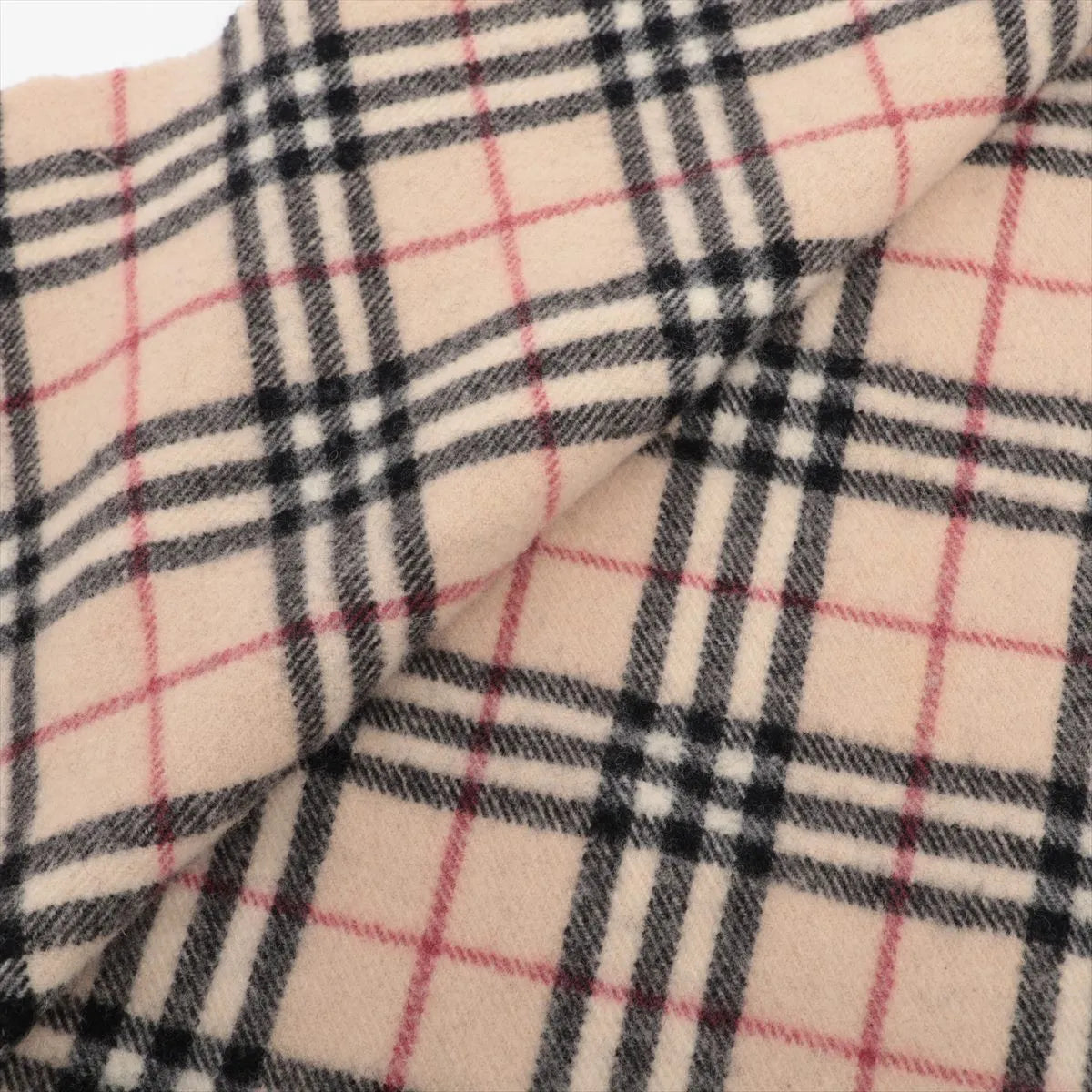 Burberry Nova Check Wool Scarf Beige — product photo 2