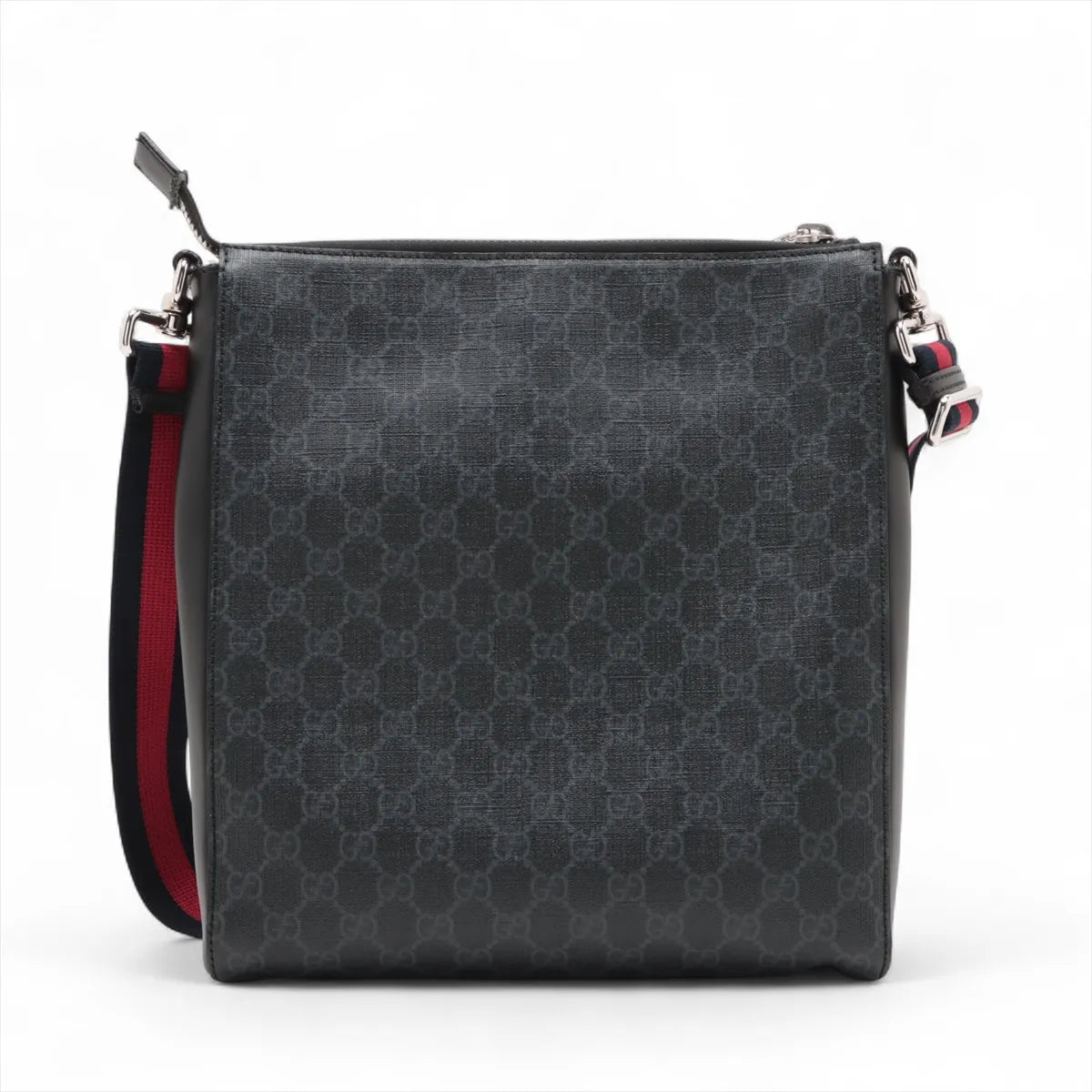 Gucci Black GG Supreme Canvas Night Courier Messenger Bag