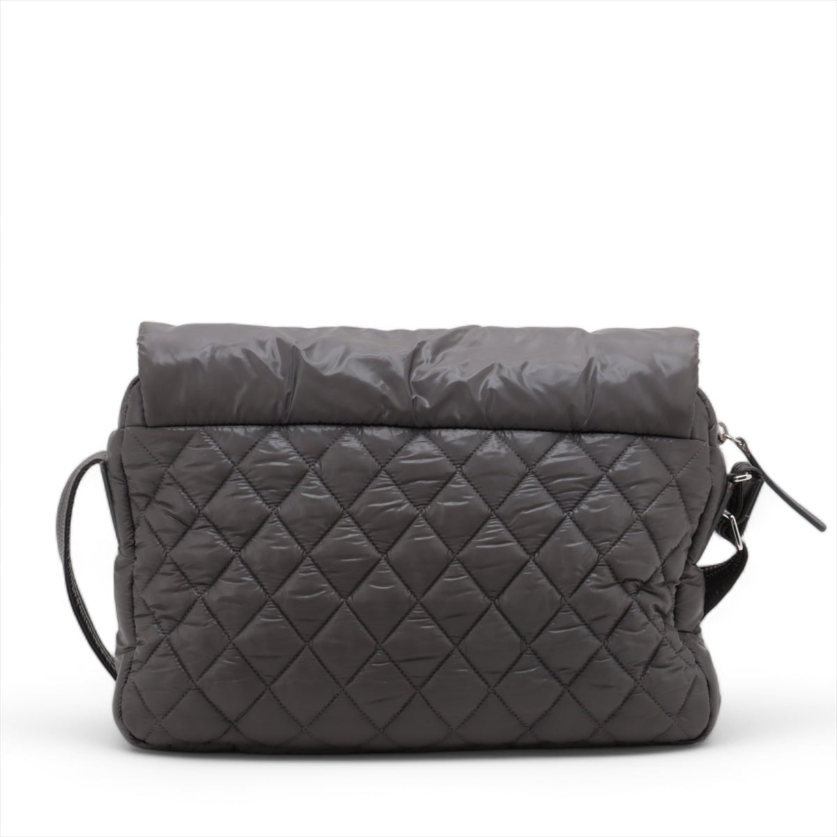 Chanel CC Logo Cocoon Nylon Shoulder Bag Gray * PREORDER *