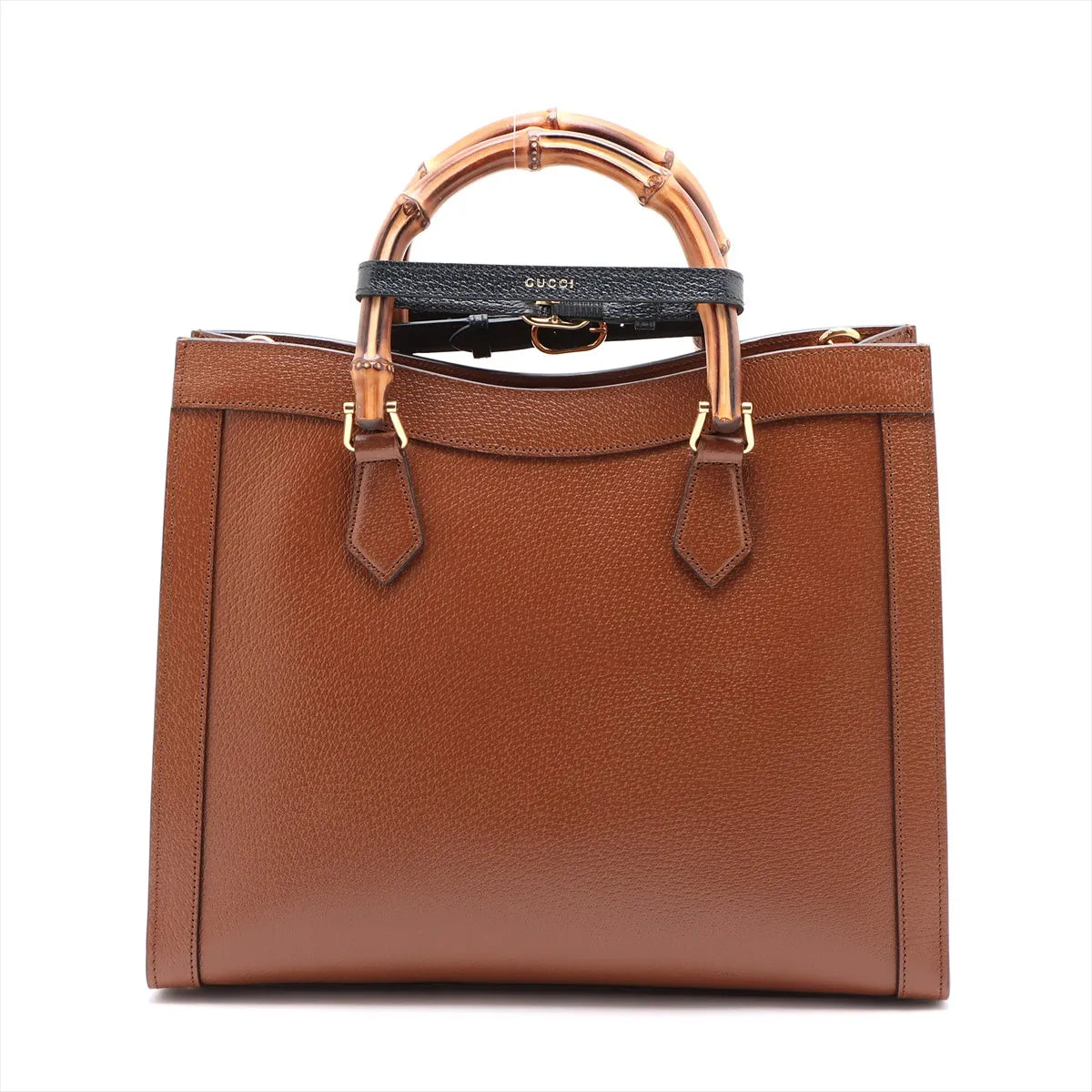 Gucci Bamboo Diana Leather Two-Way Handbag Brown — product photo 2
