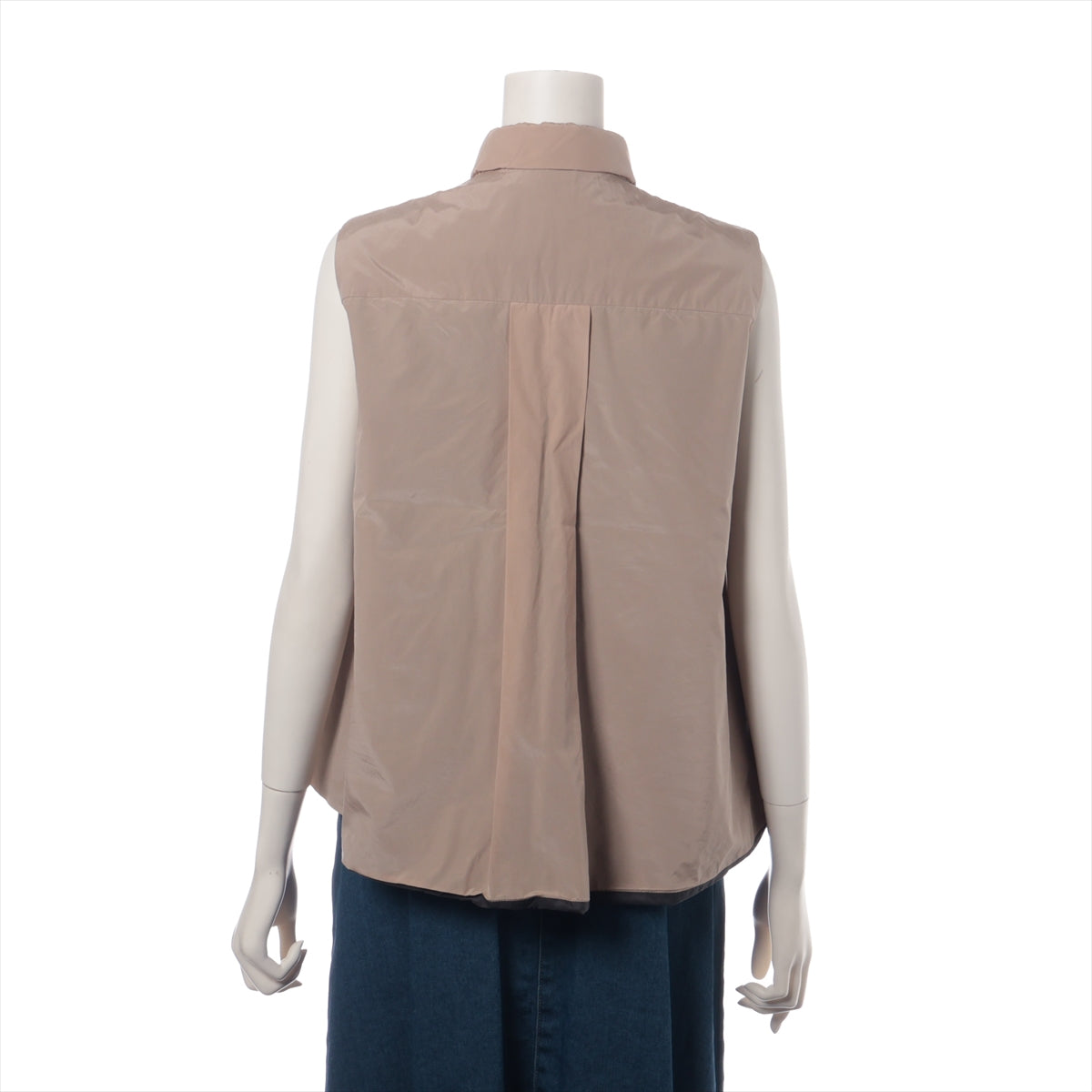 Brunello Cucinelli Nylon Down Vest Beige