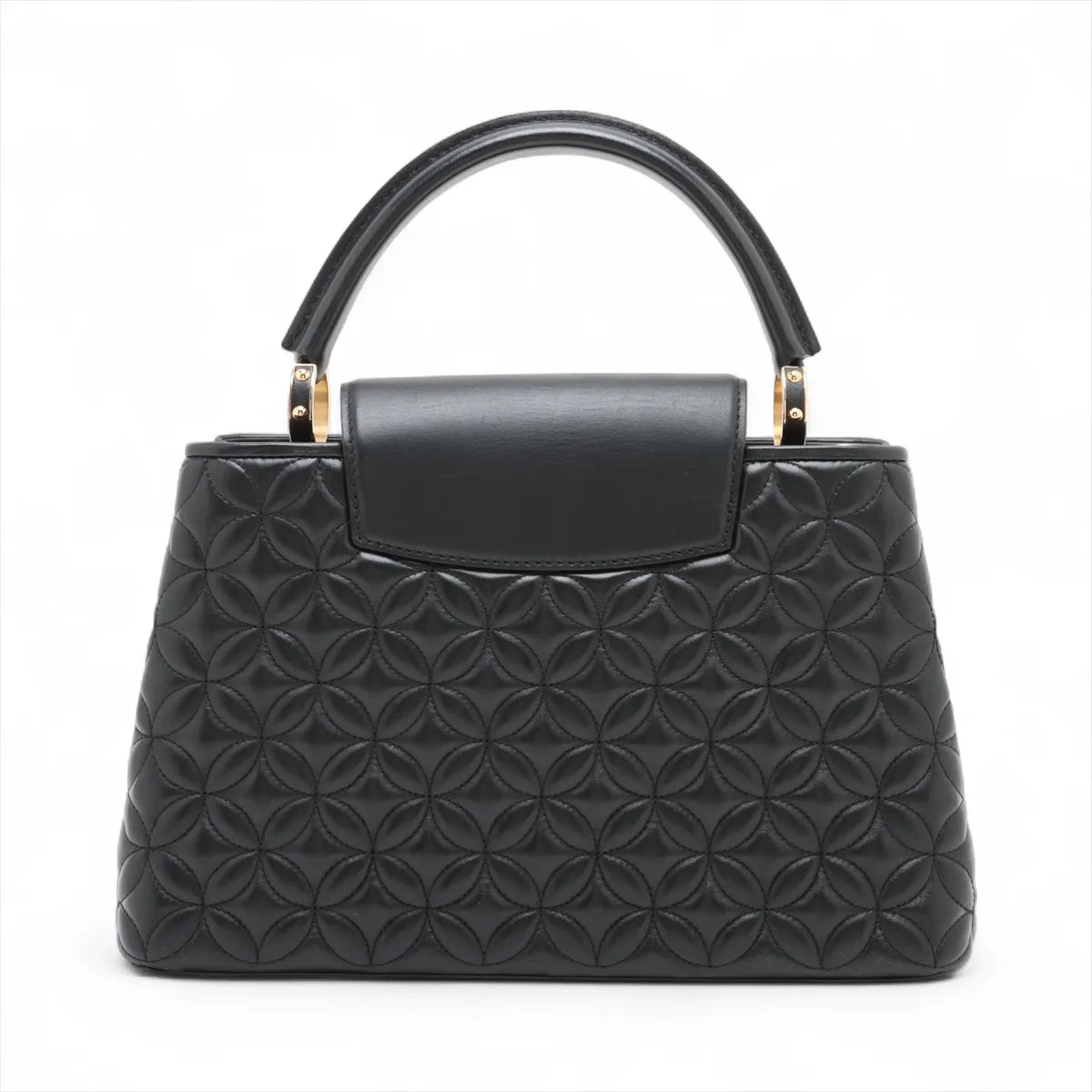 Louis Vuitton Monogram Flower Capucines MM Black