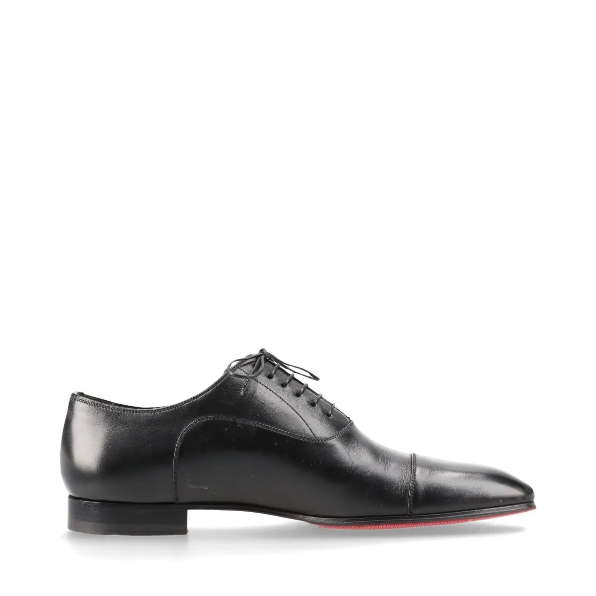 Christian Louboutin Leather Straight Tip Shoes Men's Black