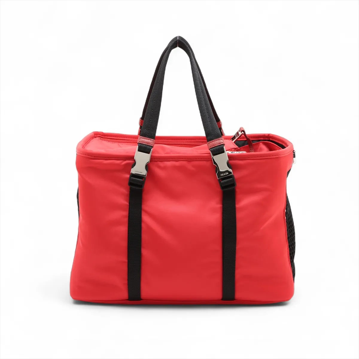 Prada Tessuto Nylon For Pets Carry Bag Red